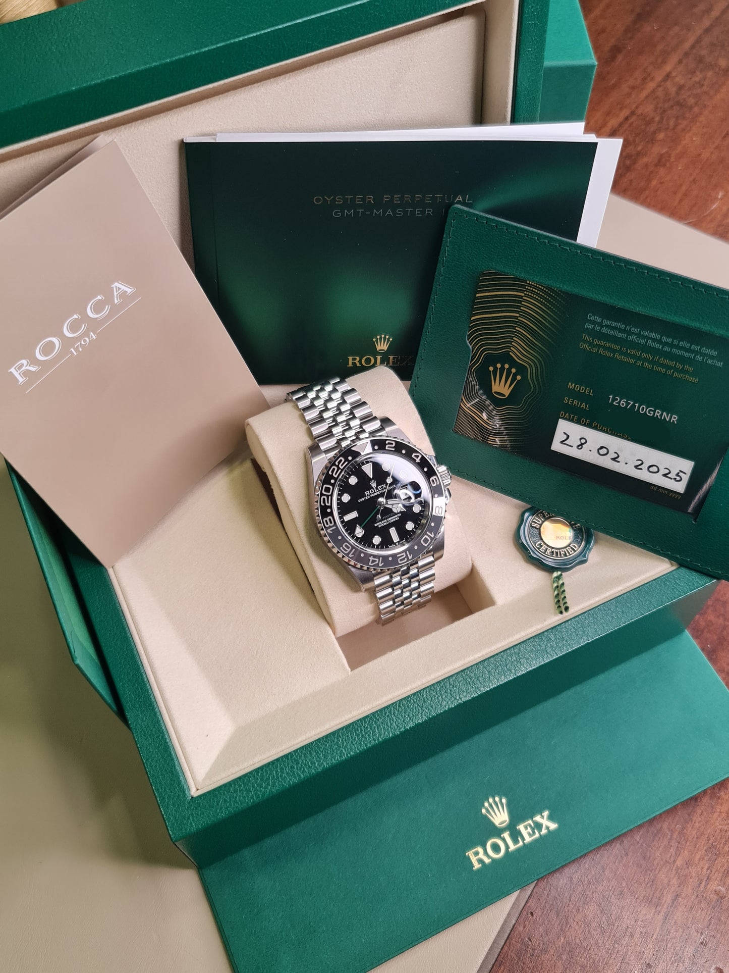 ROLEX GMT 126710 GNRN