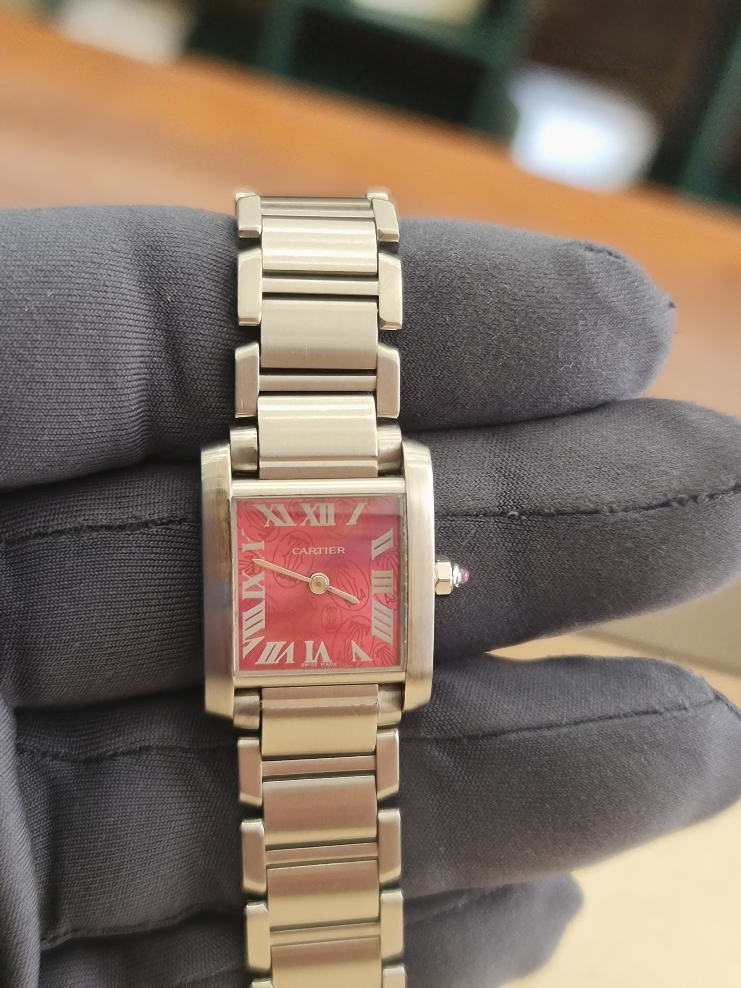 Cartier Tank Rasberry