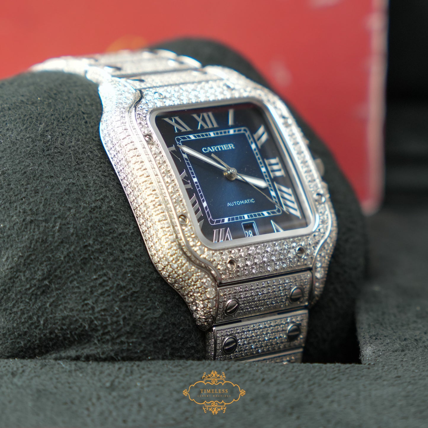Cartier Santos Full Diamond