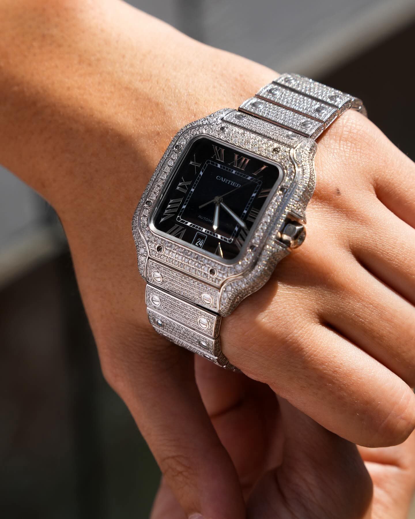 Cartier Santos Full Diamond