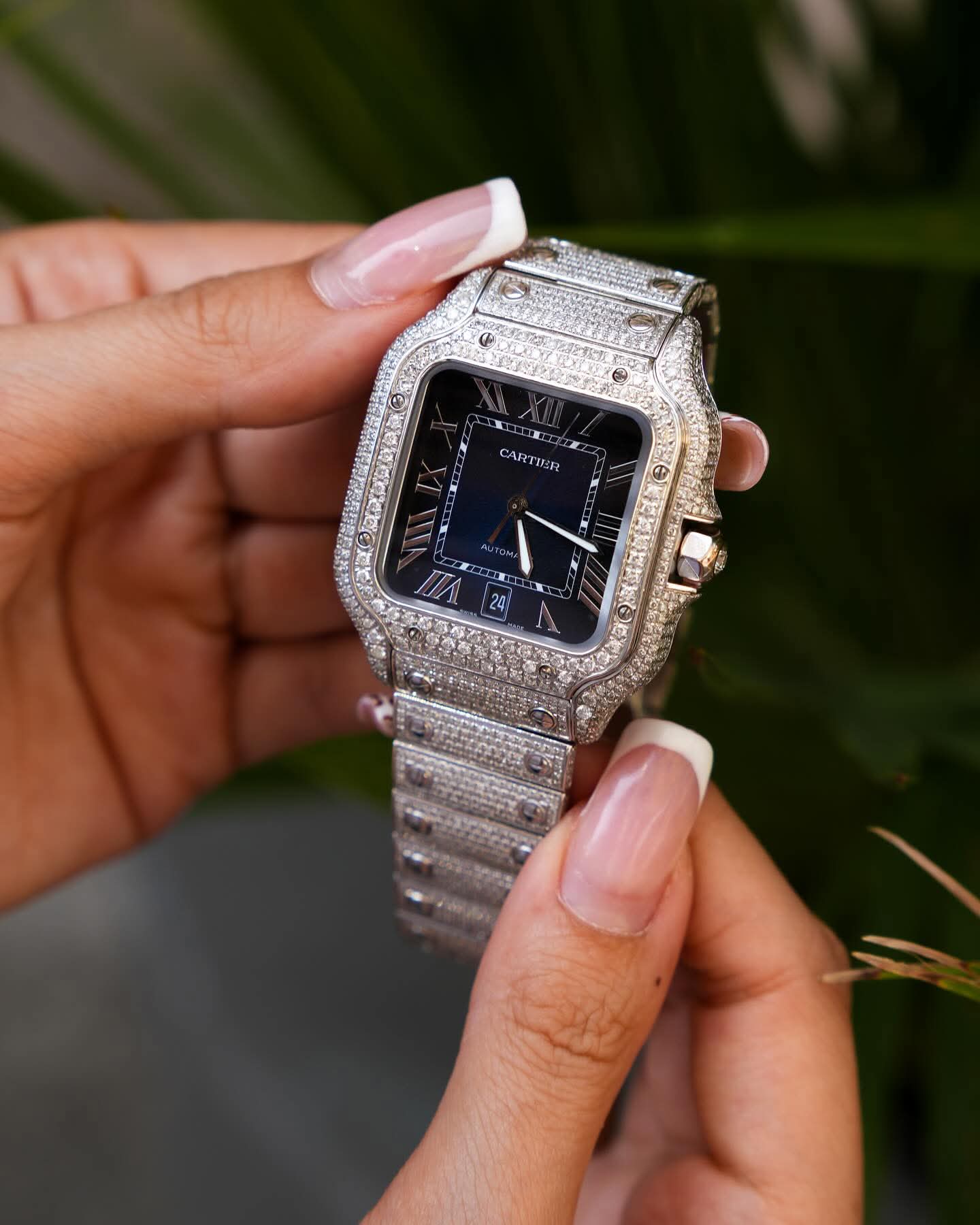Cartier Santos Full Diamond