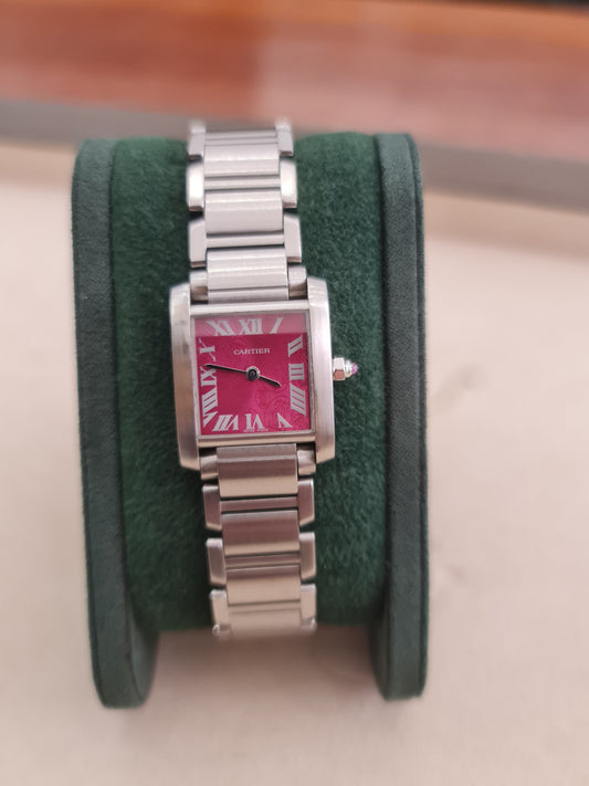 Cartier Tank Rasberry