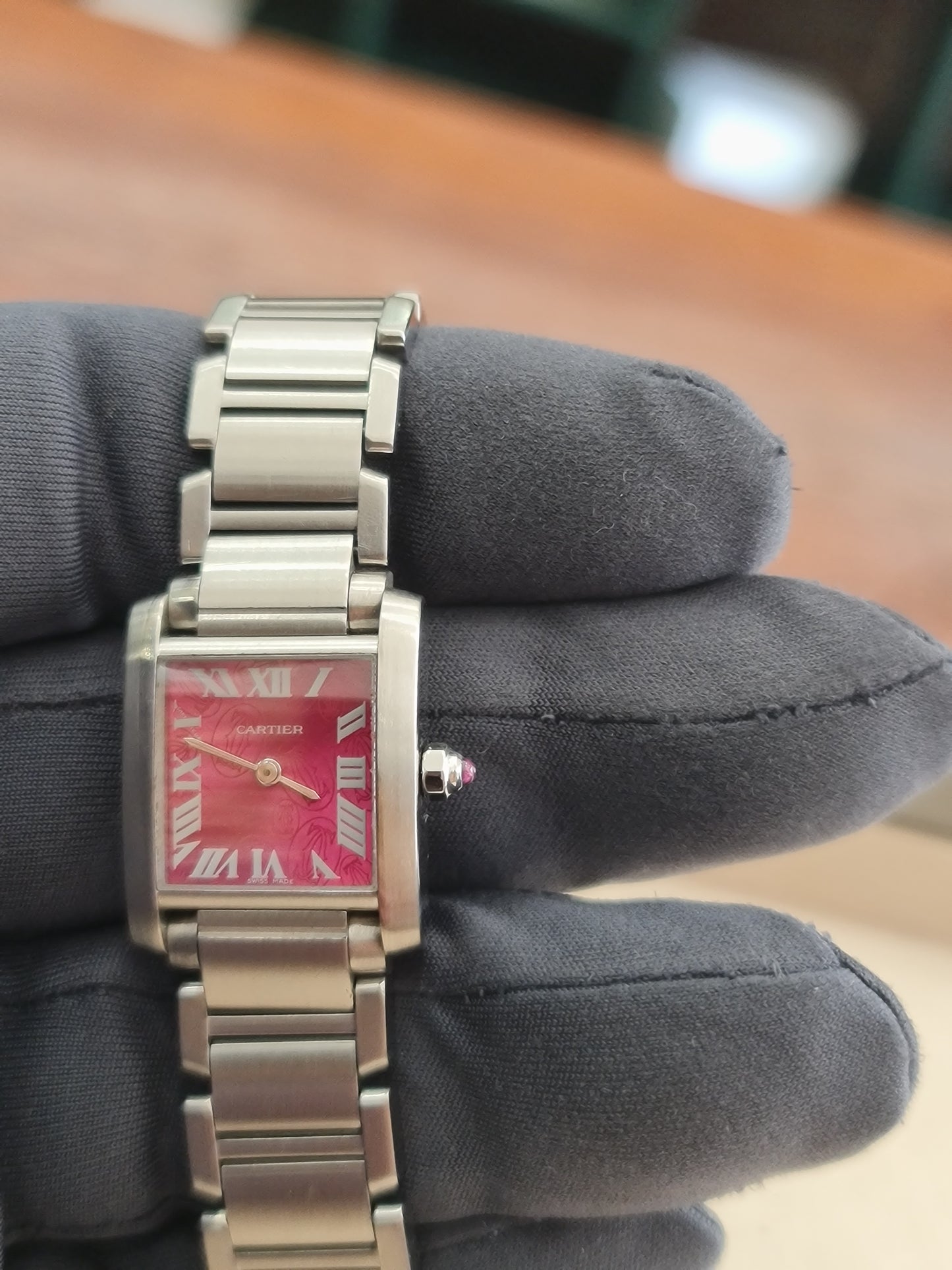 Cartier Tank Rasberry