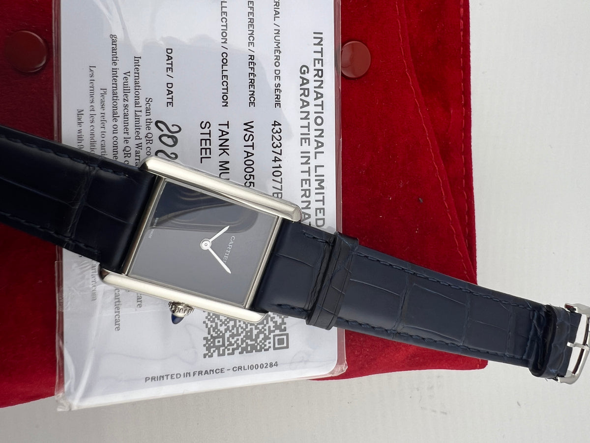 Cartier Tank Must De Cartier Blue