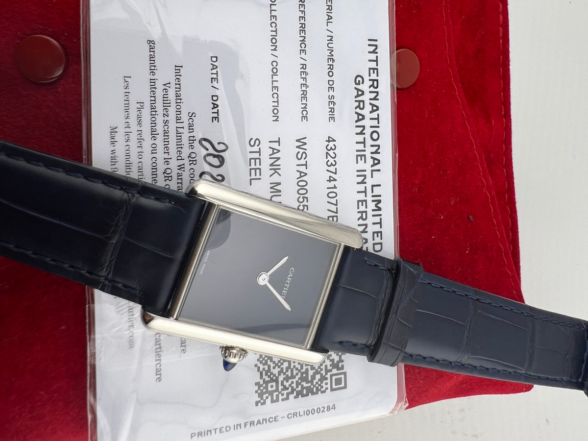 Cartier Tank Must De Cartier Blue