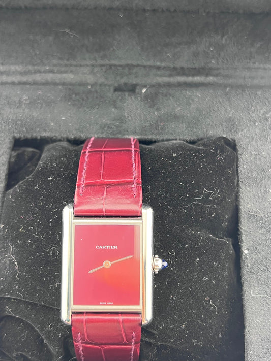 Cartier Tank Burgundy